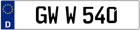 Trailer License Plate